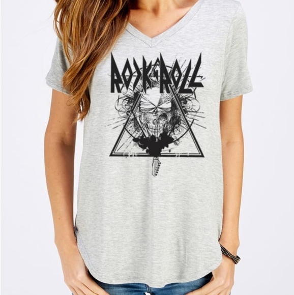 Rock&Roll Boyfriend Tee - Picture 1 of 1